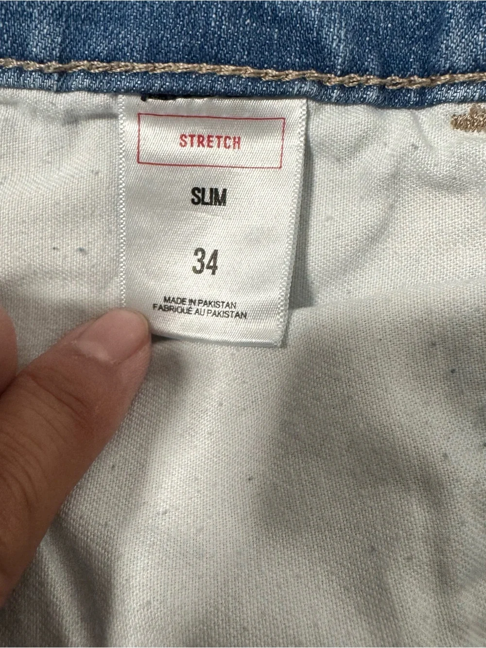 Express Men’s Slim Stretch Size 34 Light Blue Distressed Jean Shorts Frayed Hems